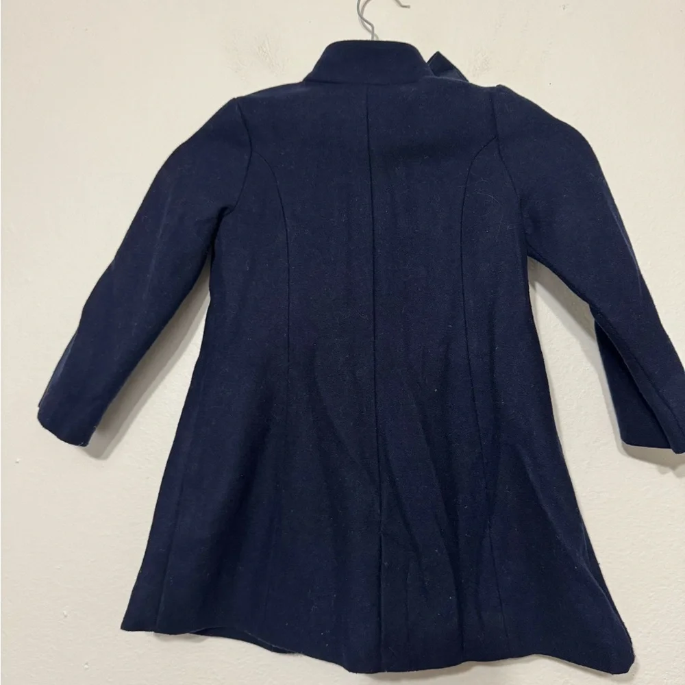 Janie and Jack Navy blue Girls Wool Blend Coat Size 4
